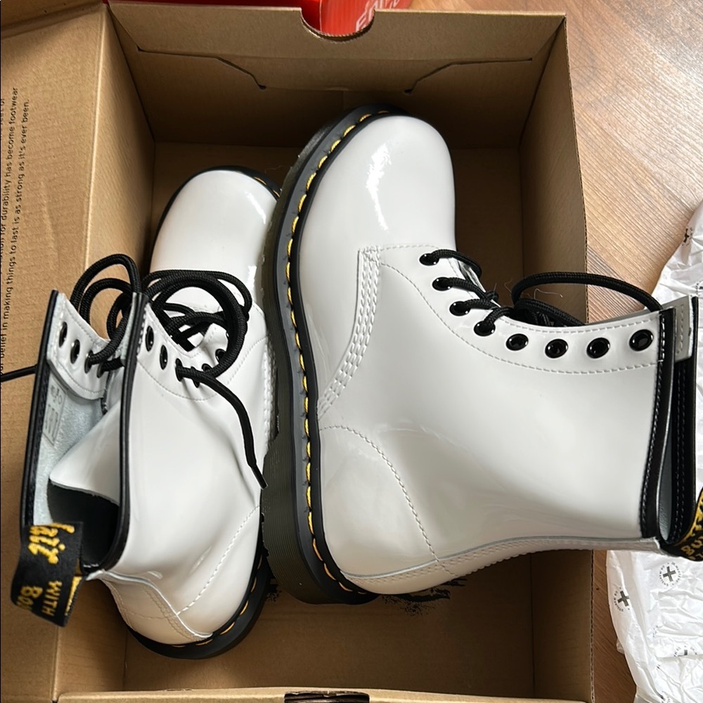 Dr. Martens Women's White Boots